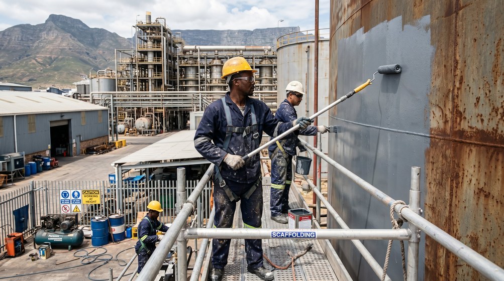 Professional warehouse painting contractors in Vredehoek - Helderberg industrial specialists